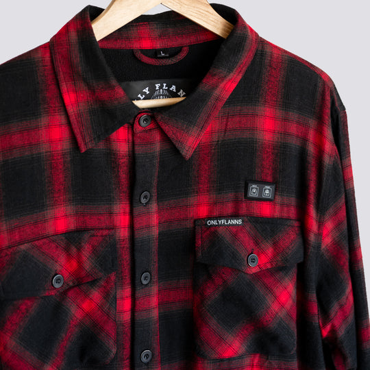 ONLYFLANNS RUSTIC RED HEATED FLANNELETTE SHIRT
